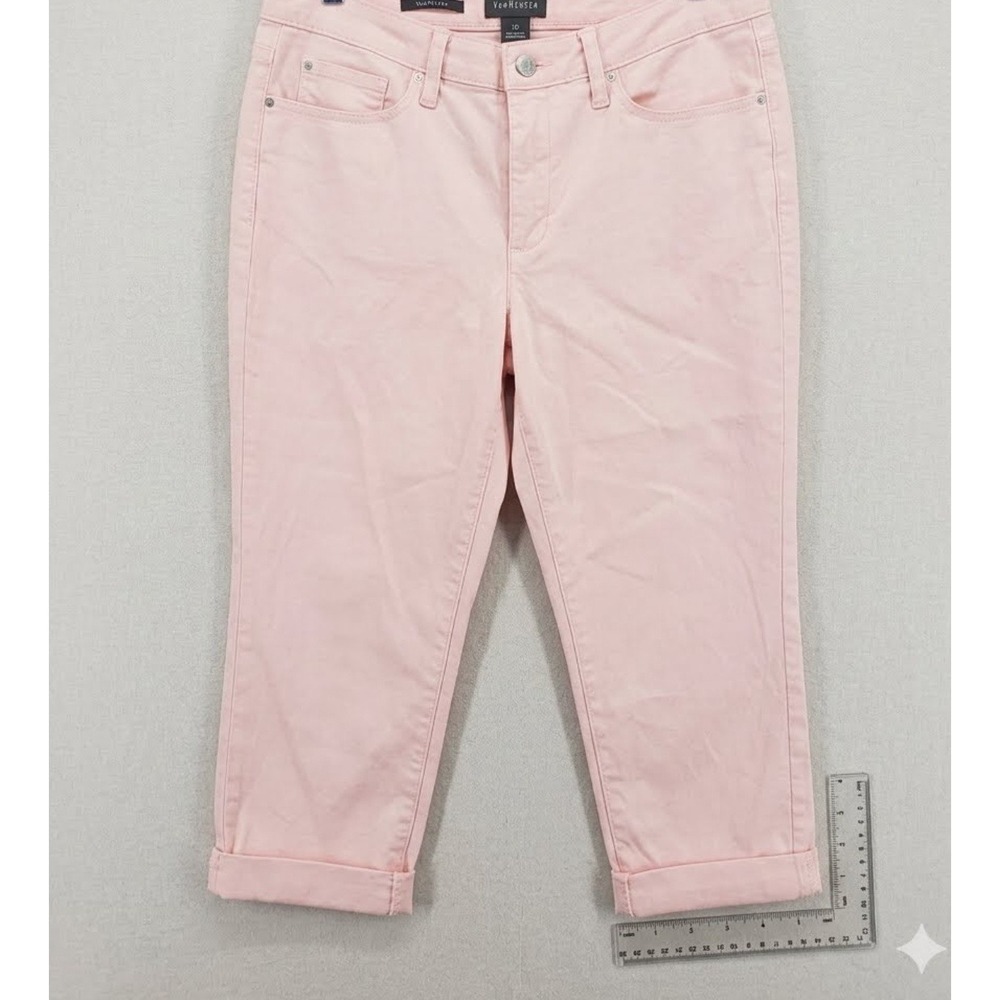 Charter Club Bristol Capri Pants Pink Cuffed Cropped Trousers Size 10